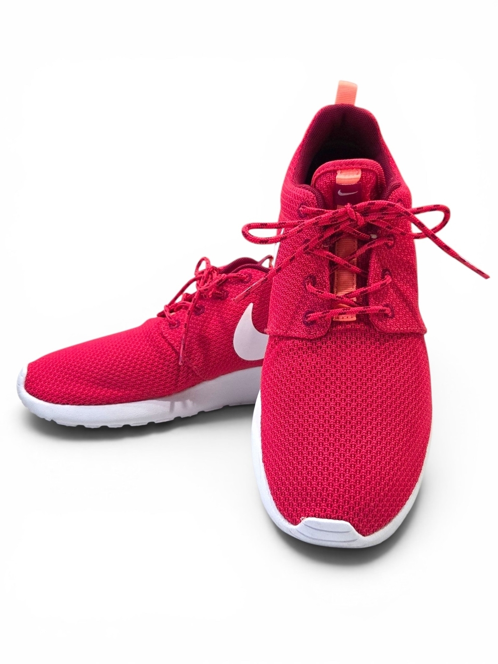 Nike Roshe Run Roshe One Women's Size 7.5 Fusion Red White Mesh Sneakers